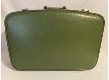 Bright Green Vintage Suitcase
