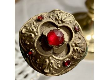 Very Cool Hat Pin With Red Stones