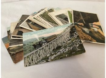 Antique Train Post Cards