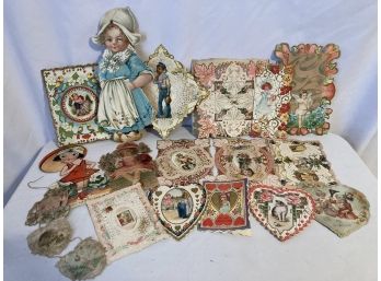Antique Valentines Day Cards - Small Lot