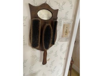 Early 1900's Wooden Clothes Brush Set