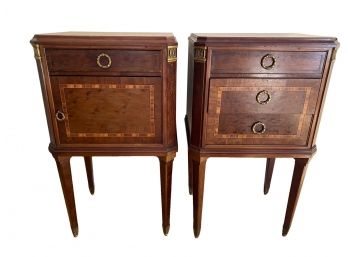 Rare Haentges Freres 19th Century Louis XVI Side Cabinets