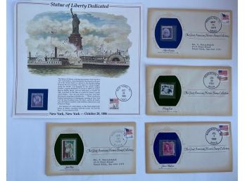 5 Unposted American Stamps In Original Packaging (1979-1986)