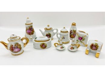 Limoges Vintage Miniatures, Teapots, Candles & More, 16 Pieces, France