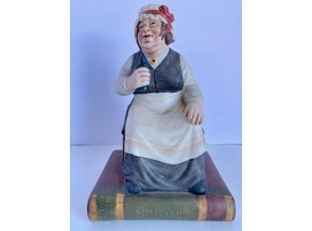 Anysley Porcelain Figurine: Mrs. Gamp From The Dickens Series
