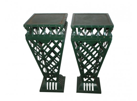 Vintage Tall Iron Outdoor Plant Stands