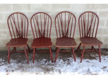 Great Set Of  Windsor Style Vintage Chairs