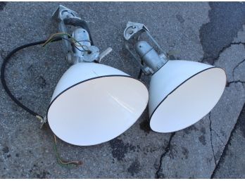 Great Pair Of Industrial Lights Lot #2