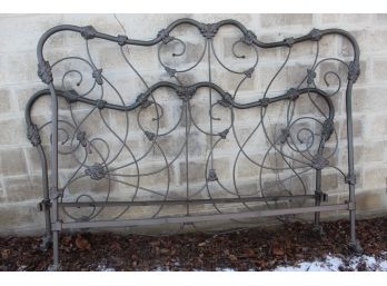 Stunning Antique Charles Rodgers Iron Bed