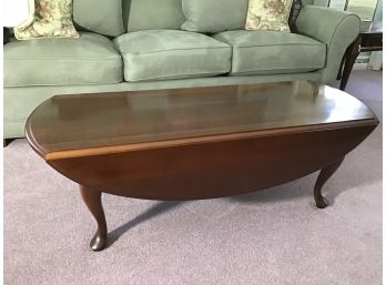 Solid Cherry Drop Leaf Coffee Table
