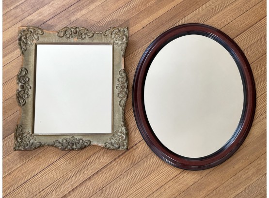 A Pairing Of Vintage Mirrors