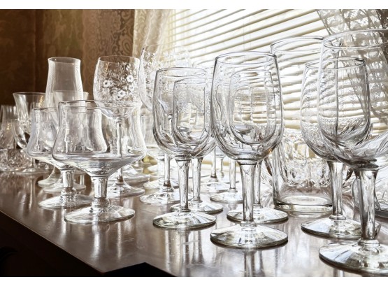 A Large Assortment Of Crystal And Glassware - Featuring Waterford