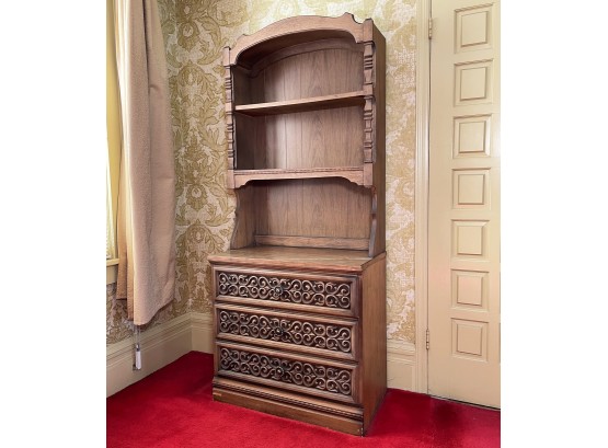 A Cool 1970's Veneered Wood Bookcase