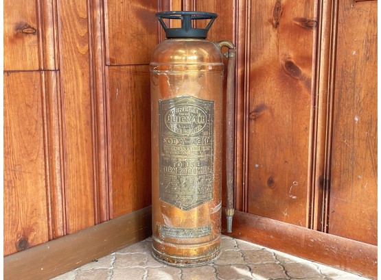 A Gorgeous Antique Copper Fire Extinguisher