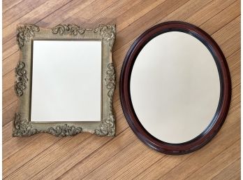 A Pairing Of Vintage Mirrors