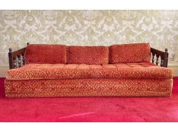 An Amazing Velvet Upholstered Couch C. 1970's