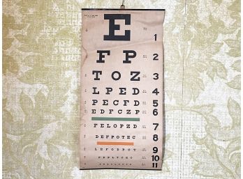 A Vintage Eye Chart