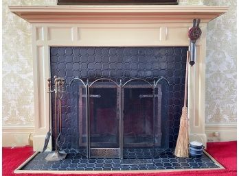 A Vintage Fireplace Assembly