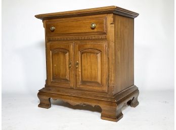 A Solid Hardwood Nightstand By Ethan Allen