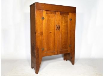 A Primitive Pine Pie Safe, Or China Cabinet