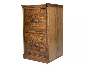 An Oak File Cabinet