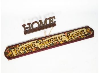 Vintage 'Home' Inspiration Signs