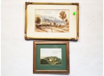 A Pairing Of Bucolic Framed Prints