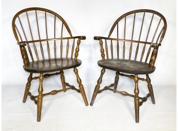 A Pair Of Vintage Windsor Chairs