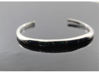 Sterling Silver Opal Cuff Bracelet