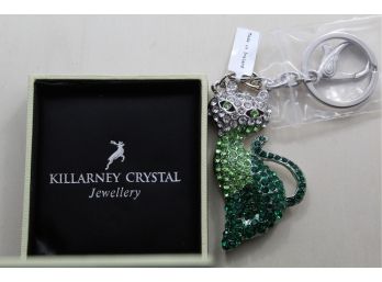Killarney Crystal Cat Keychain With Box