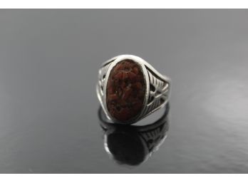 Sterling Silver Mens Indian Ring Size 10.75