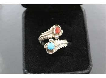 Sterling Silver Richard Begay Turquoise Ring Size 6.5