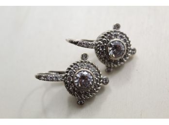 Judith Ripka Sterling Silver Earrings
