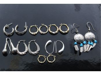 Lot Of Sterling Silver Earrings