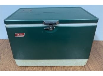 Vintage 1960s Army Green Coleman Cooler Ice Chest