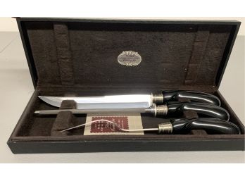 Flint Hollow Ground Cutlery Carving Set In Box