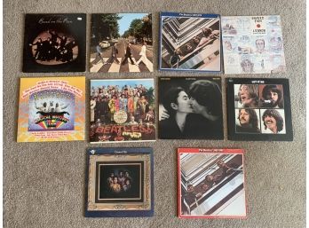 Lot Of 10 Records Including The Beatles & More!