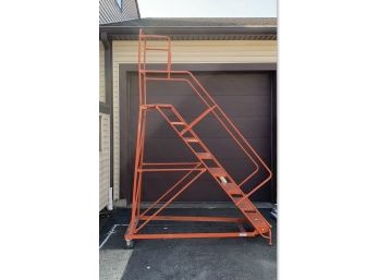 Louisville Commercial Orange Rolling Ladder
