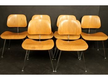 Set Of 6 Iconic CHARLES EAMES For HERMAN MILLER DCM Dining Chairs From 1999