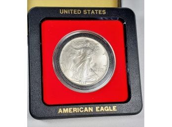 1986 American Silver Eagle In  Case  First Year