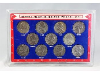 World War II Silver Nickel Set (Complete P-D-S)