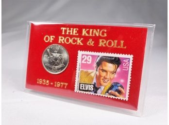 Elvis Stamp And Coin Set