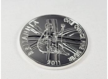 2011  1 Oz  Pure Silver Britannia .999 Coin (British Silver Eagle)