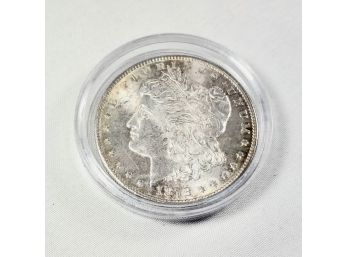 Uncirculated 1878-s Morgan Dollar Silver In Snap Case (First Year)