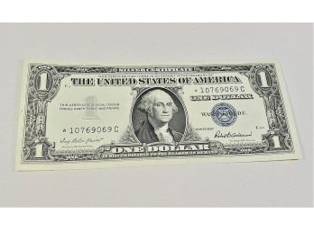 SUPER 1957 Crispy STAR NOTE Silver Certificate $1 Bill SUPER