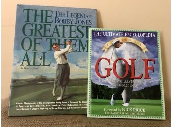 Pair Of Golf Enthusiasts Hard Cover Books