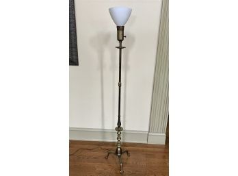 Antique Floor Standing Brass Lamp