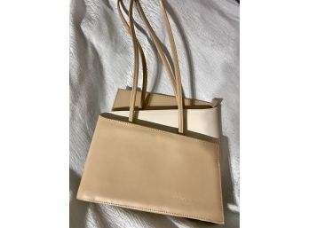 Tan & Cream TIFFANY  FRED Paris Leather Hand Bag
