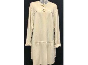 FLORENCE ITALY Spry Knit Cream Coat