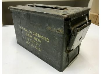 Vintage Metal Ammo Box